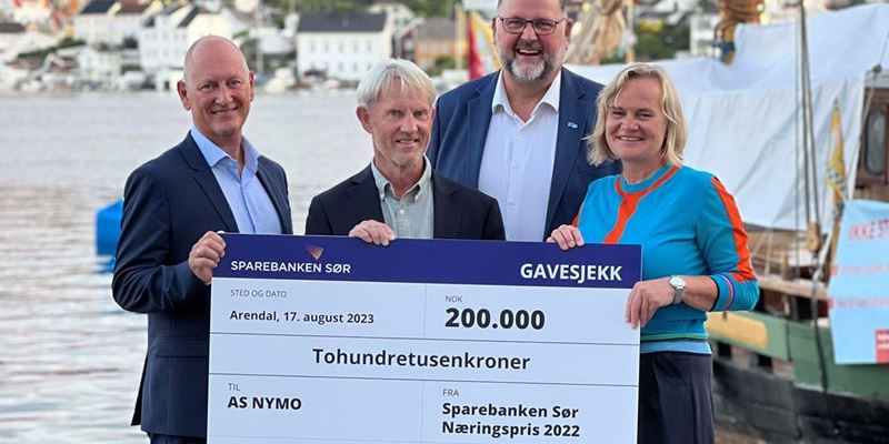 AS Nymo ble vinnere av næringsprisen i 2022