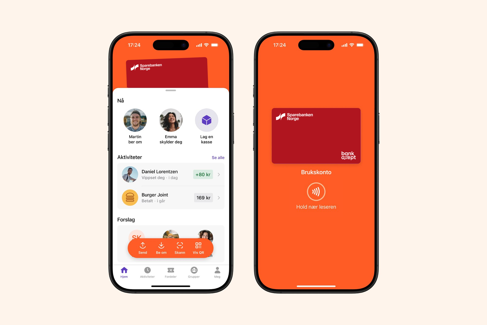 Lynrask tæpping med Vipps