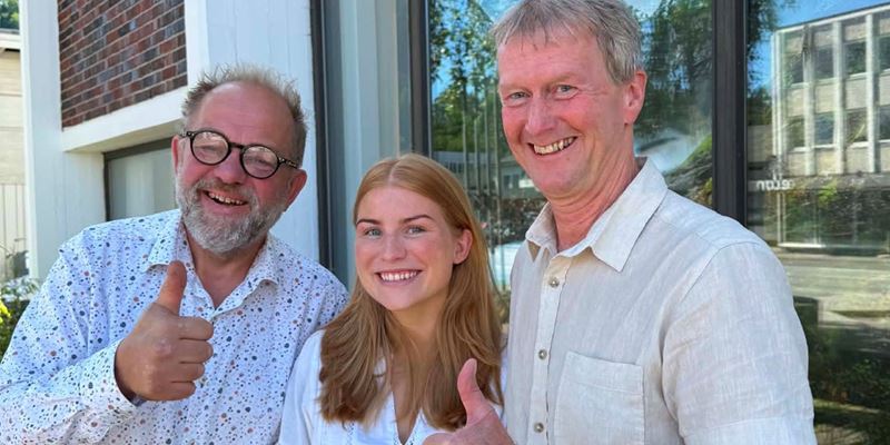 Einar Foss Kvavik, Sanne Aas og Arnt Haddeland oppfordrer alle lag og foreninger til å melde seg på Sparebanken Norge-marsjen 