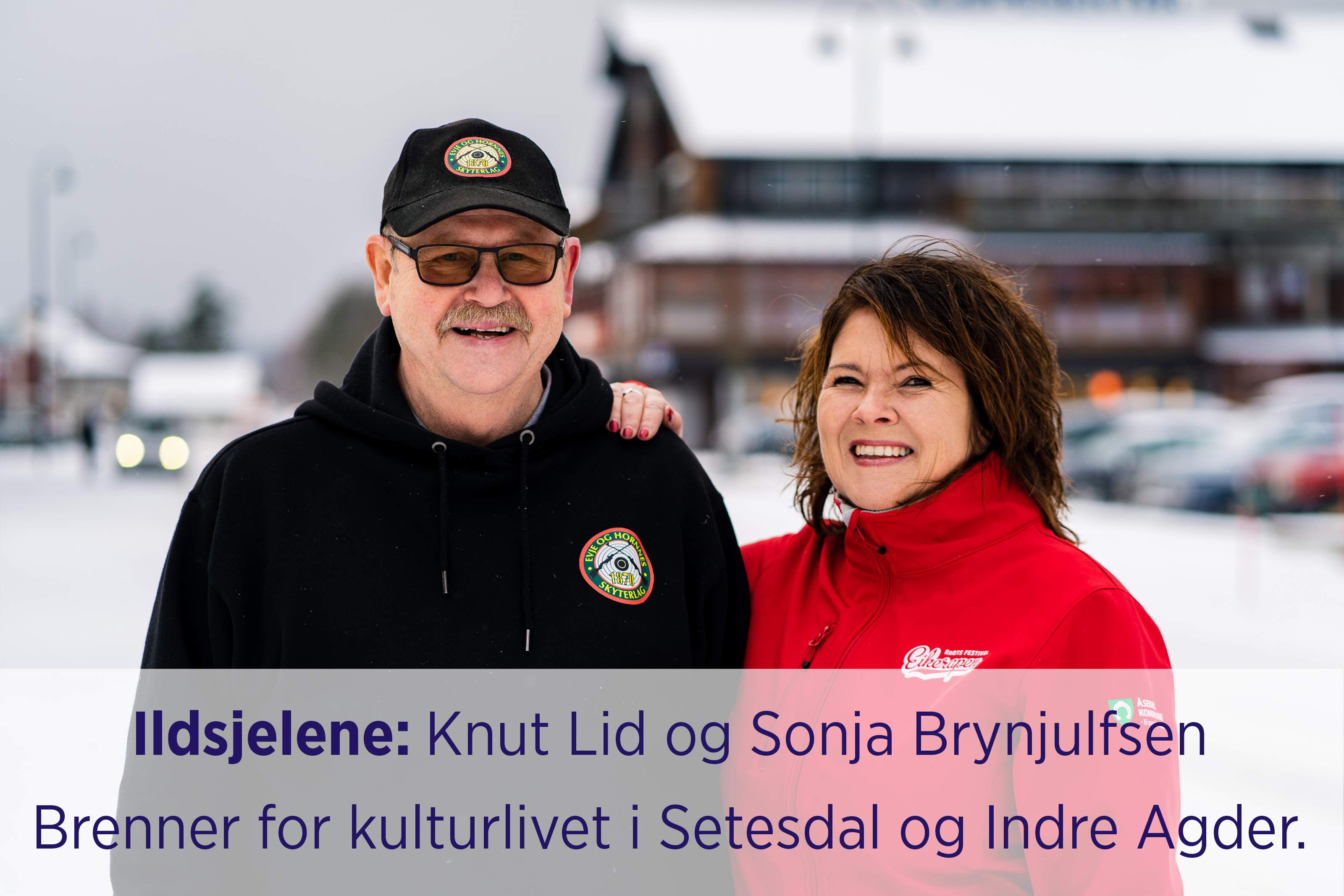 Foto av Knut og Sonja, kunder i Sparebanken Sør
