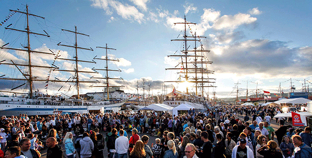 Bilde fra Tall Ships Races i Kristiansand i 2010. Foto: Tall Ships Races Kristiansand