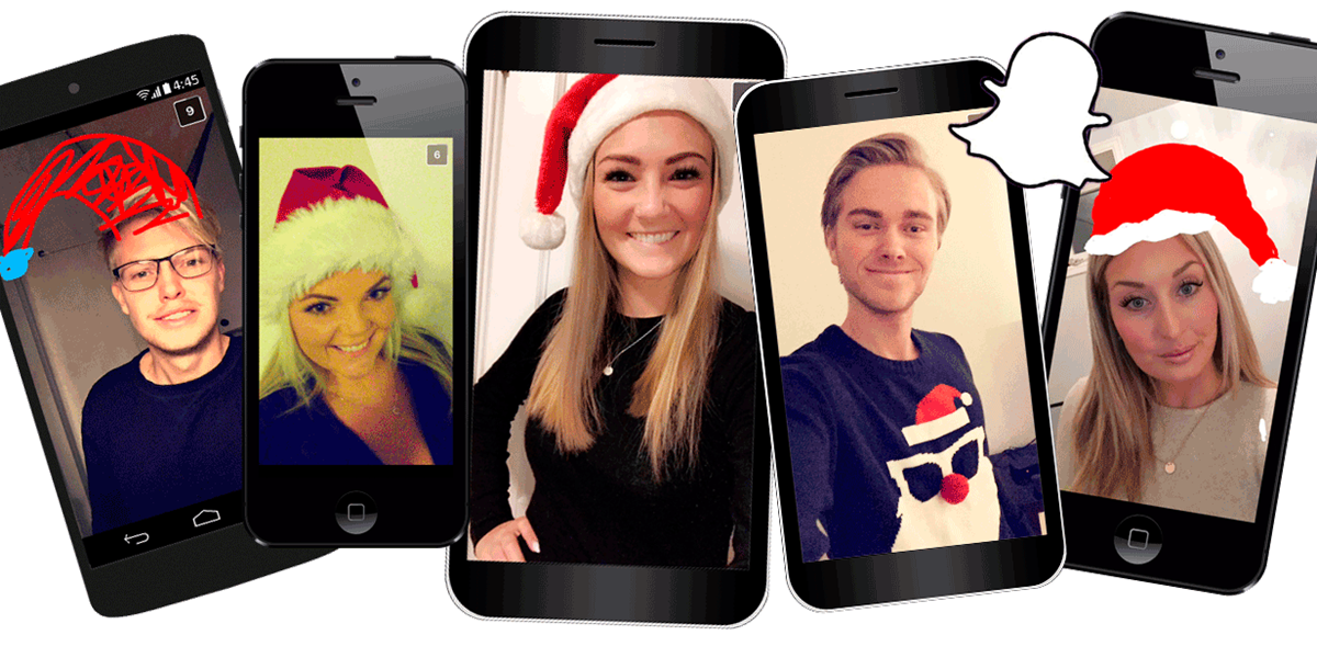 Studentteamet Christian, Silje, Benedicte, Lars Arne og Katrine vil åpne kalenderluker med deg frem mot jul.