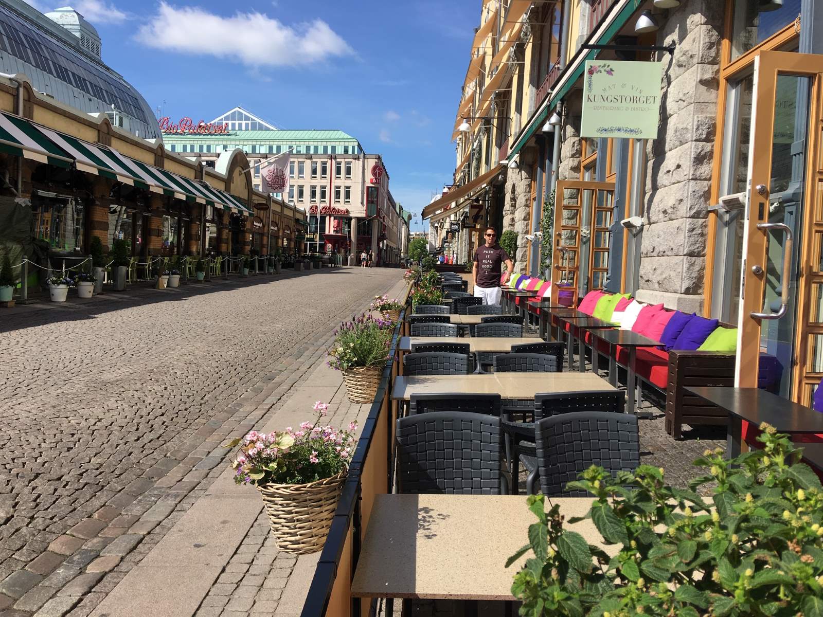 Sommer og gate i Gøteborg