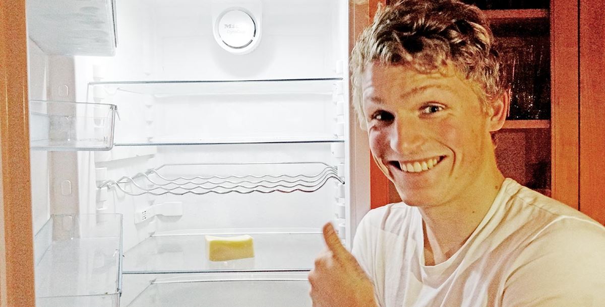 Det kan bli ganske glissent i kjøleskapet når du lever på studentbudsjett, men ikke nødvendigvis.