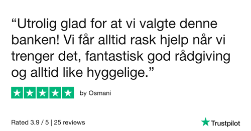 Utklipp av sitat fra Trustpilot